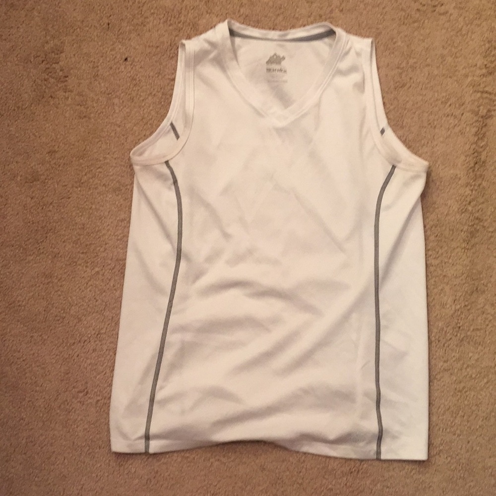 White athletic tank top. Size large.